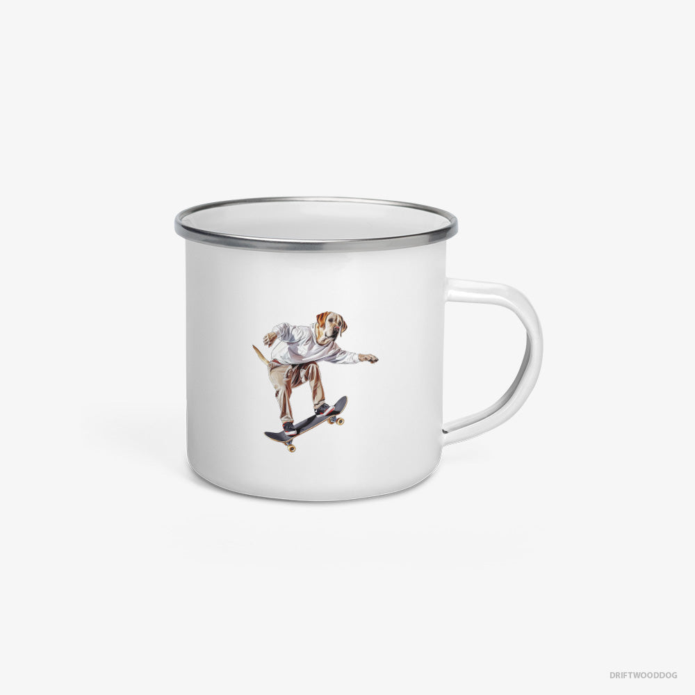 Labrador Retriever as a Skateboarder Enamel Mug