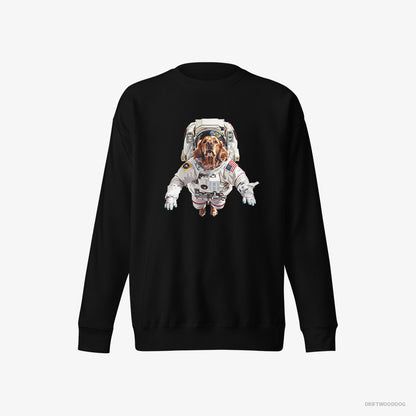 Golden Retriever in a Cosmic Scene Black Sweatshirt