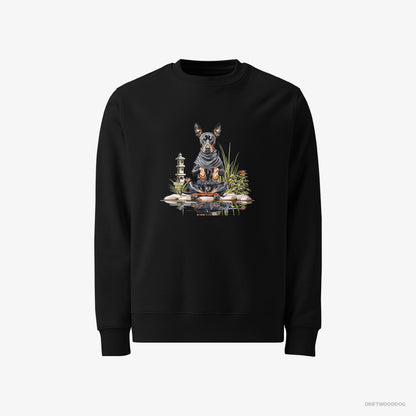 Dobermann Silent as a Ninja Black Sweatshirt