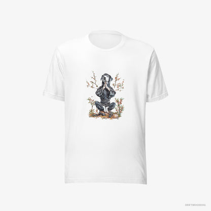 Dalmatian Meditating in a Japanese Garden White T-Shirt