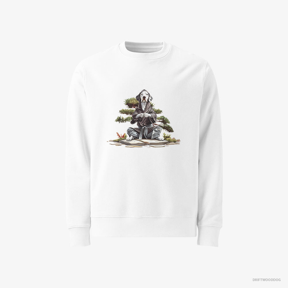 Dalmatian in Meditation Among Japanese Plants Classic Sweatshirt