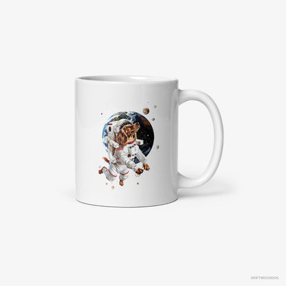 Dachshund Exploring the Universe White Mug