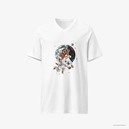 Dachshund Exploring the Universe White T-Shirt