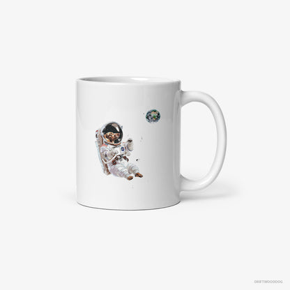 Dachshund as a Space Explorer White Mug