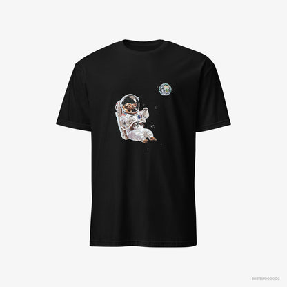 Dachshund as a Space Explorer Black T-Shirt