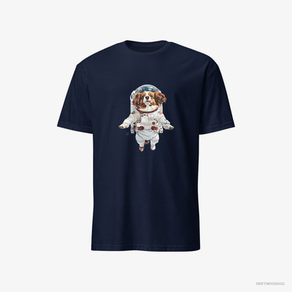 Corgi in Interstellar Adventure Navy T-Shirt