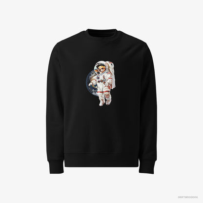 Chihuahua in a Spaceship Mission Black Sweatshirt