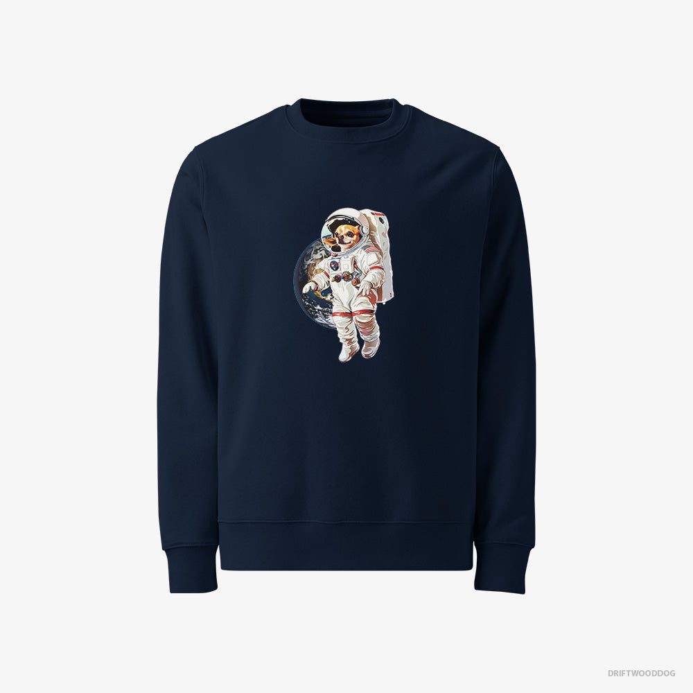 Chihuahua in a Spaceship Mission – Women's Sweatshirt Navy – Classic