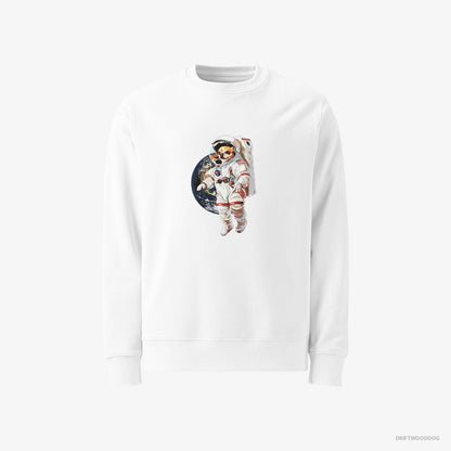 Chihuahua in a Spaceship Mission White Sweatshirt