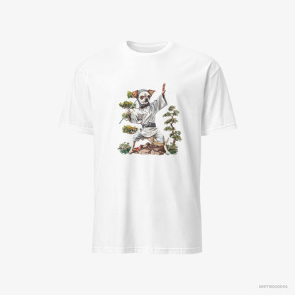 Chihuahua Practicing Ninja Moves White T-Shirt