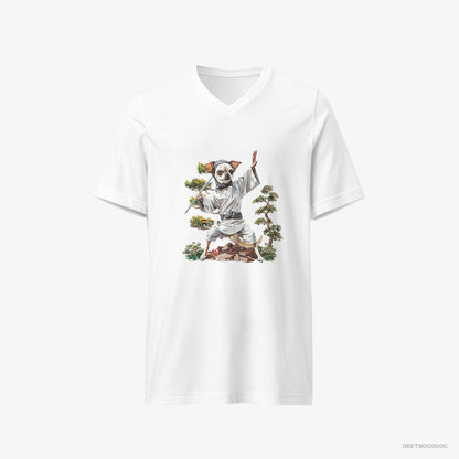 Chihuahua Practicing Ninja Moves White T-Shirt