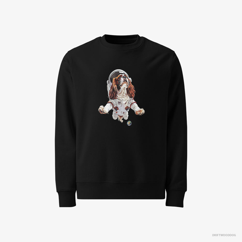 CKC Spaniel in a Galactic Expedition – Women's Sweatshirt Black – Classic