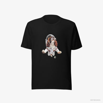 Cavalier King Charles Spaniel in a Galactic Expedition Black T-Shirt