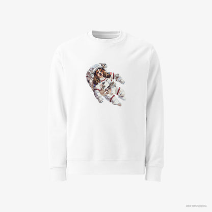 Beagle Lost in the Universe White Sweatshirt