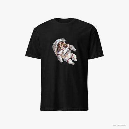 Beagle Lost in the Universe Black T-Shirt