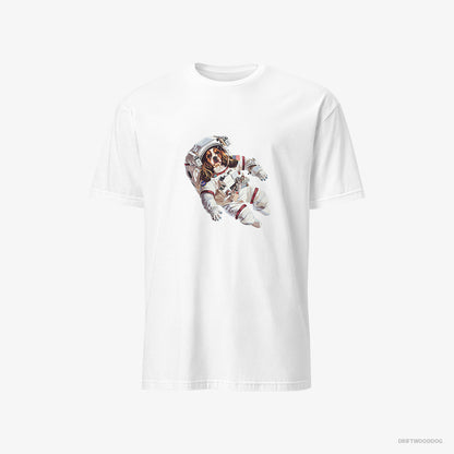 Beagle Lost in the Universe White T-Shirt