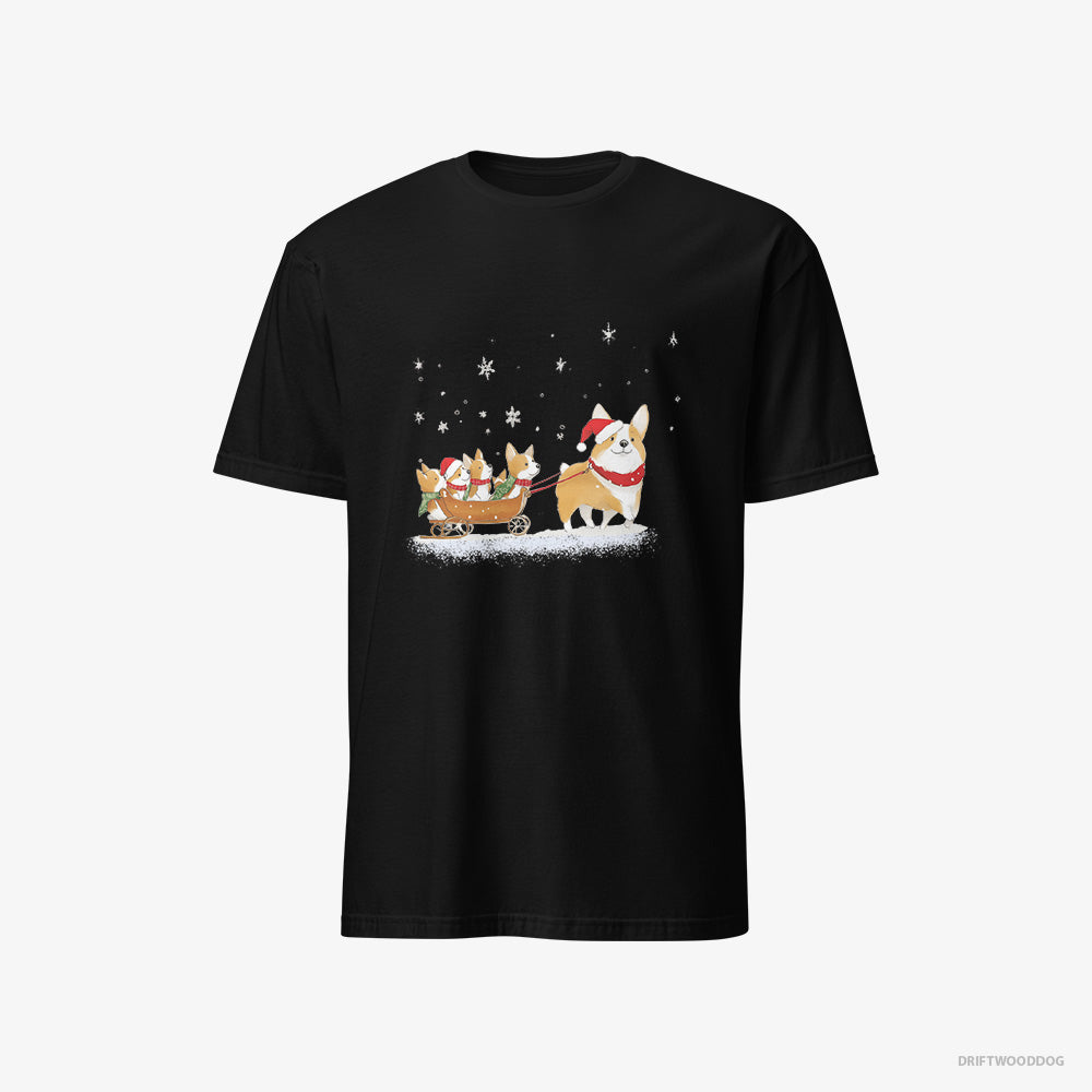 Corgi Sledding with Puppies Classic T-Shirt