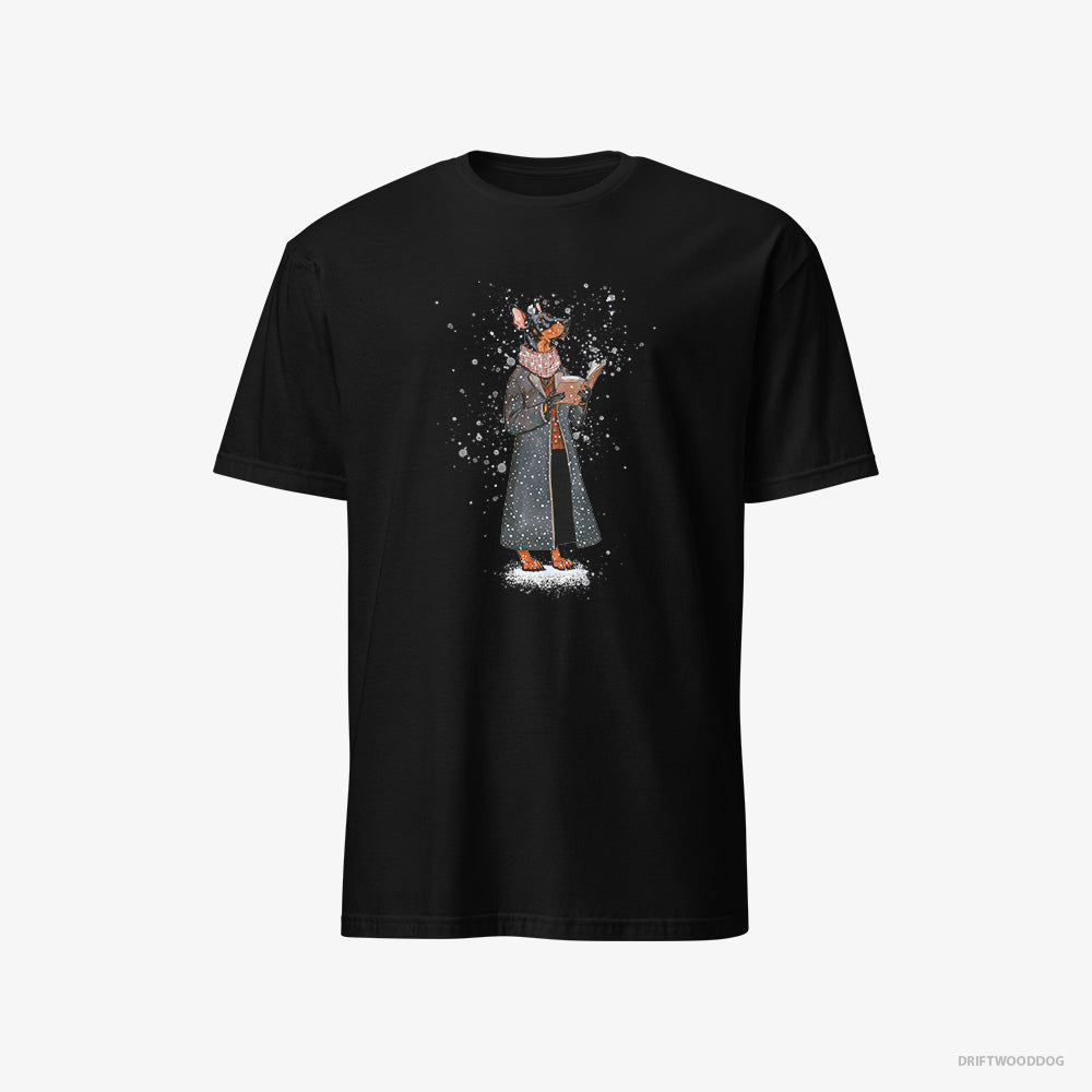 Dobermann Singing Christmas Songs with a Carol Book Classic T-Shirt