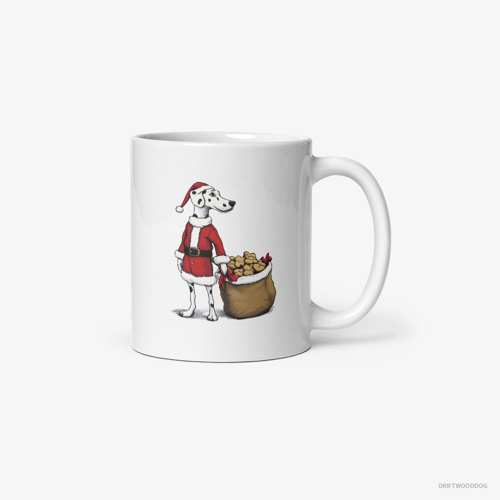 Dalmatian Carrying a Bag of Cookies for Christmas Classic Mug