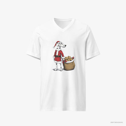 Dalmatian Carrying a Bag of Cookies for Christmas White T-Shirt