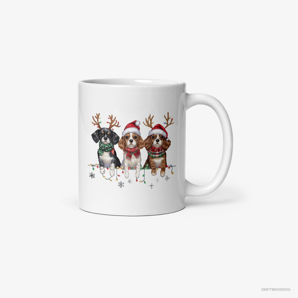 Cavalier King Charles Spaniel Puppies Christmas Classic Mug