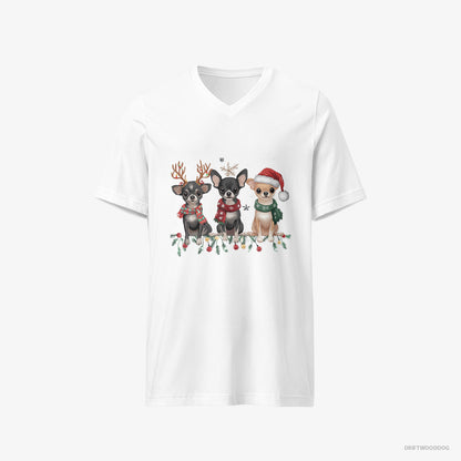 Chihuahua Puppies Spreading Christmas Joy White T-Shirt