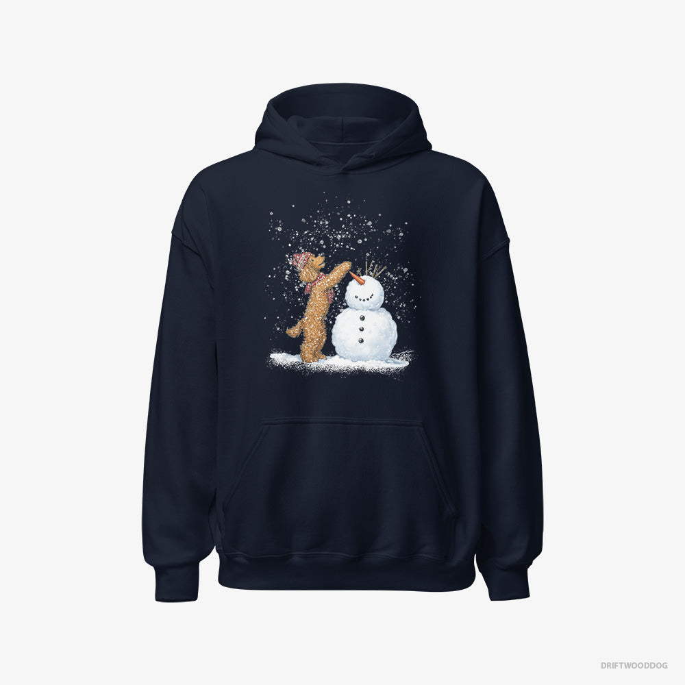 Poodle Forming a Snowman Classic Hoodie