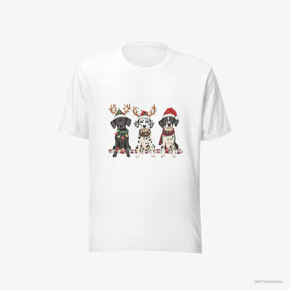 Dalmatian Puppies in a Warm Christmas Atmosphere White T-Shirt