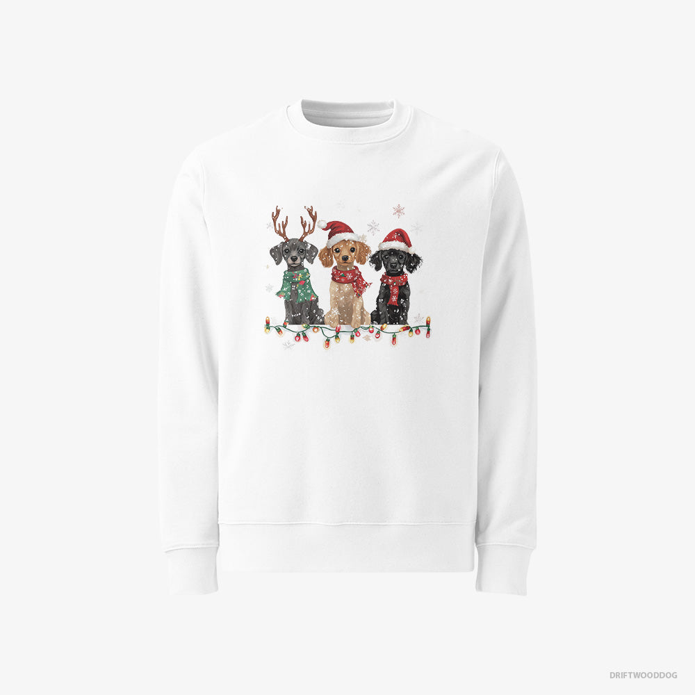 Poodle Puppies Surrounded by Christmas Magic Classic Sweatshirt