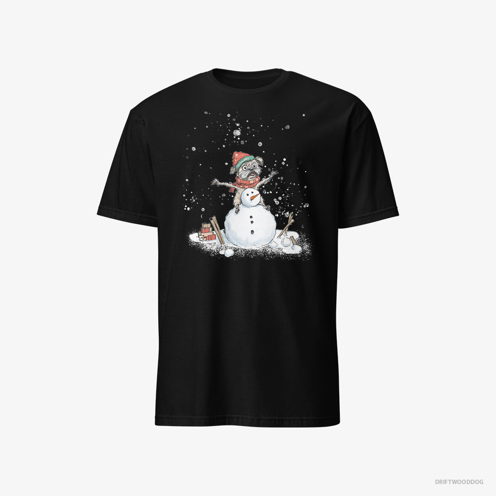 Yorkshire Terrier Building a Snowman Classic T-Shirt