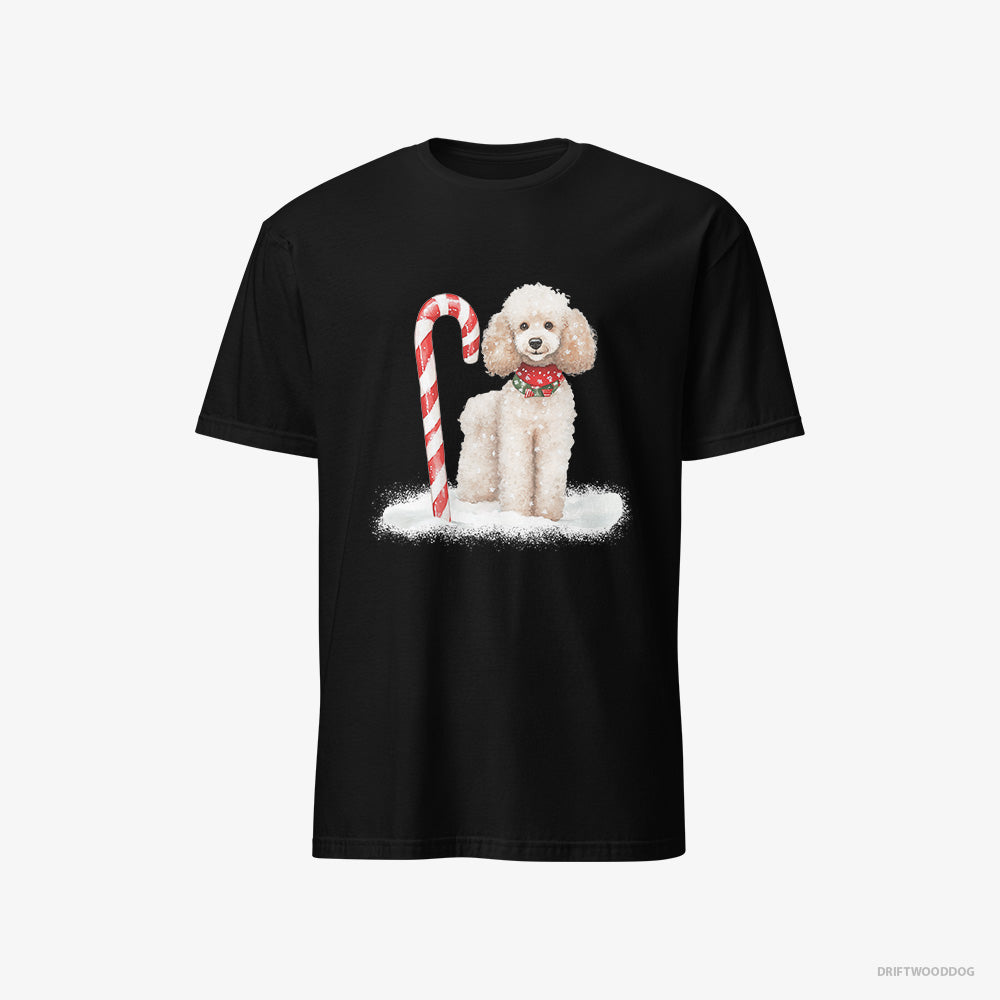 Poodle with a Christmas Candy Cane Classic T-Shirt