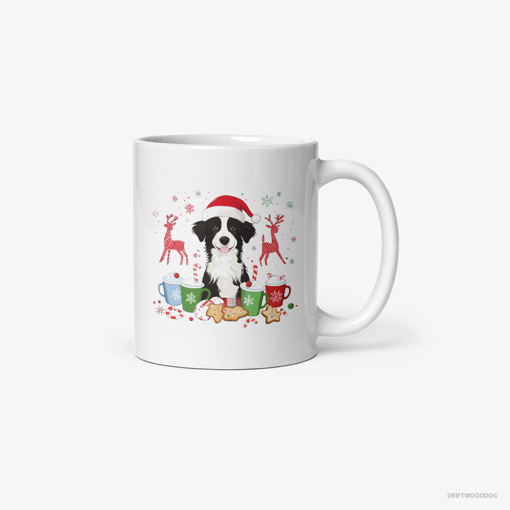 Border Collie Celebrating the Christmas Season Classic Mug