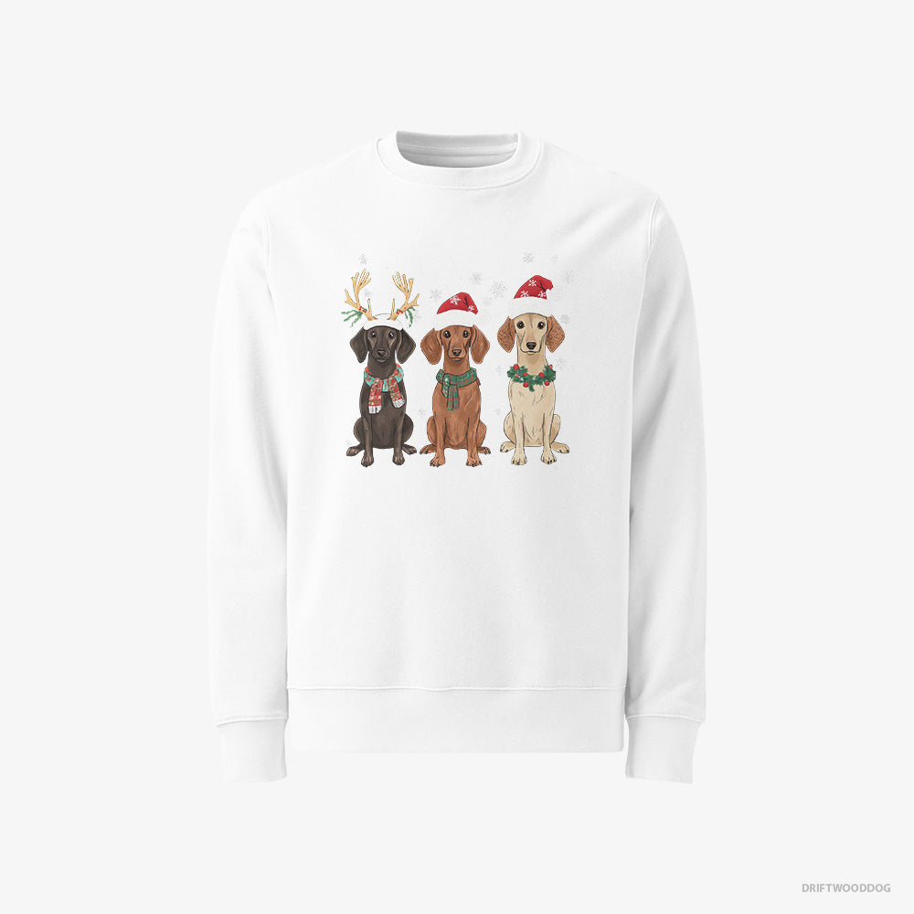 Dachshund Dogs Enjoying the Christmas Classic Sweatshirt