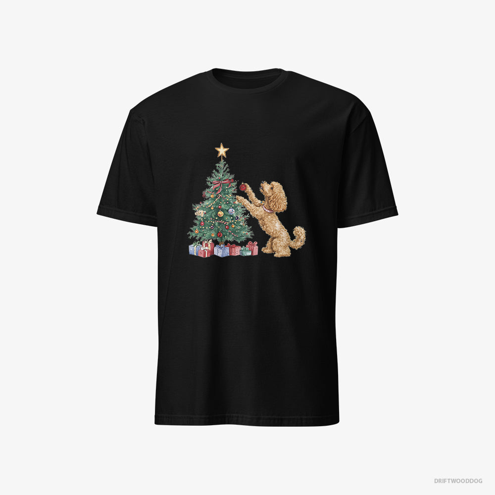 Poodle Putting Ornaments on the Christmas Tree Classic T-Shirt