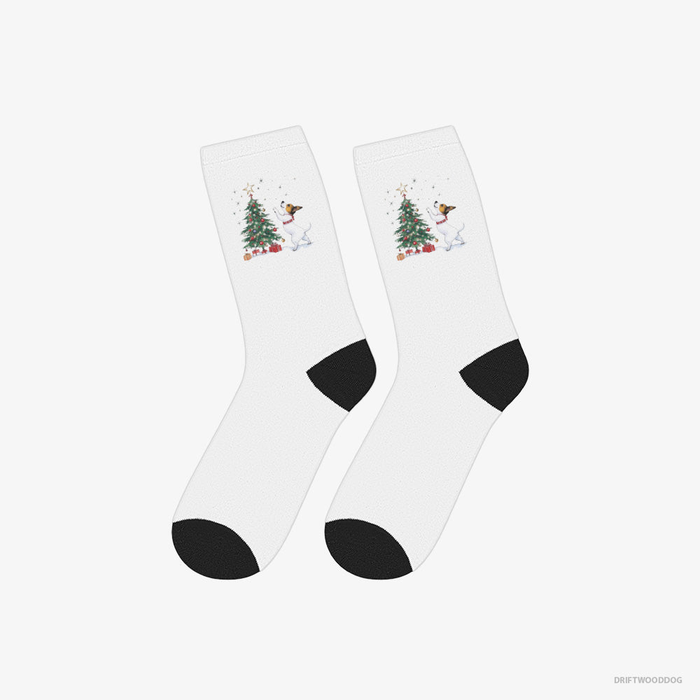 Jack Russell Terrier Hanging Decorations on the Tree – Socks White – Classic