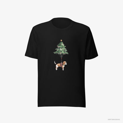 Beagle as a Christmas Tree Decoration Black T-Shirt