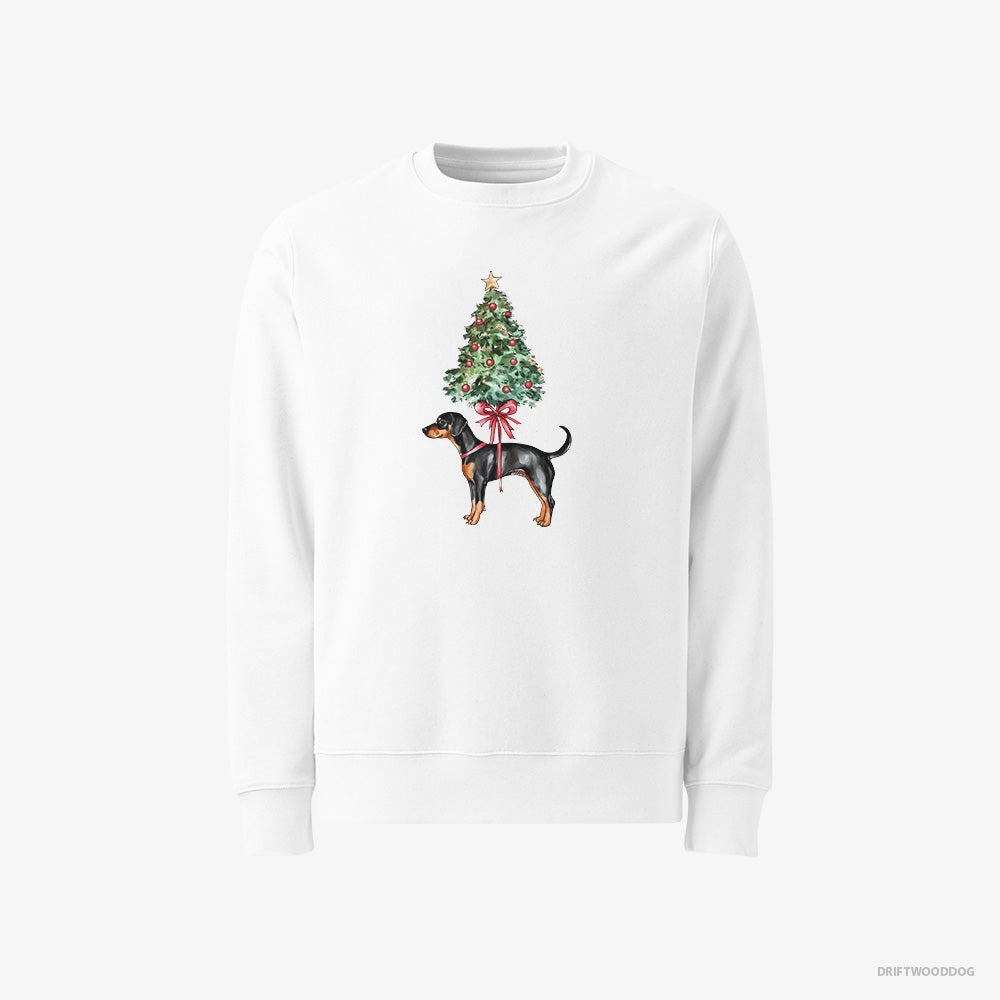 Dobermann Pinned to the Christmas Tree Classic Sweatshirt