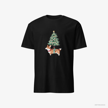 Corgi as a Cute Christmas Tree Decoration Black T-Shirt