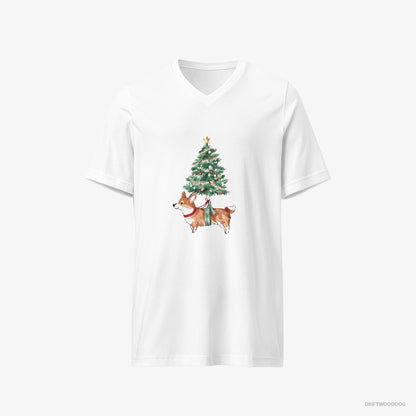 Corgi as a Cute Christmas Tree Decoration White T-Shirt