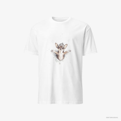 Chihuahua Having Fun in the Snow White T-Shirt