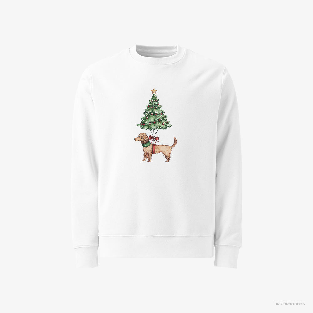 Poodle Attached to the Christmas Tree Classic Sweatshirt