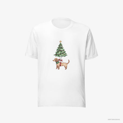 Poodle Attached to the Christmas Tree White T-Shirt