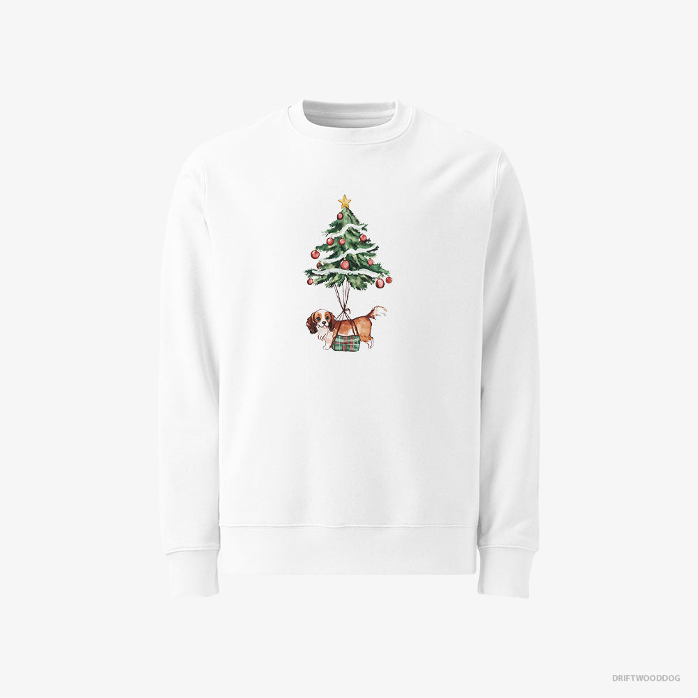 Cavalier King Charles Spaniel Pinned to the Christmas Tree Classic Sweatshirt