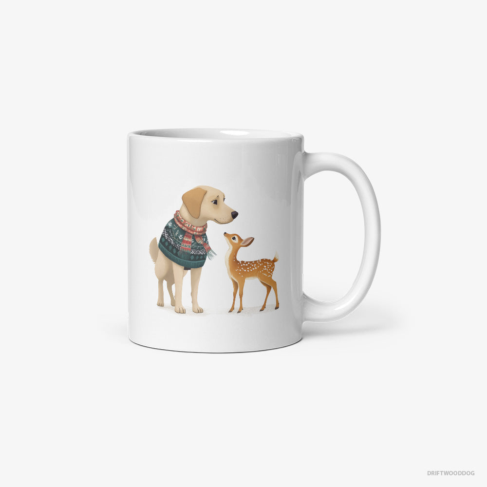 Labrador Retriever with a Young Reindeer Classic Mug