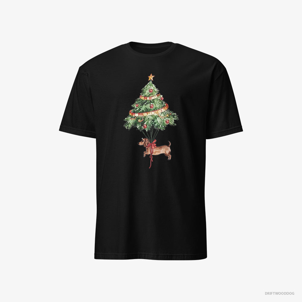 Dachshund Tied to the Christmas Tree Classic T-Shirt