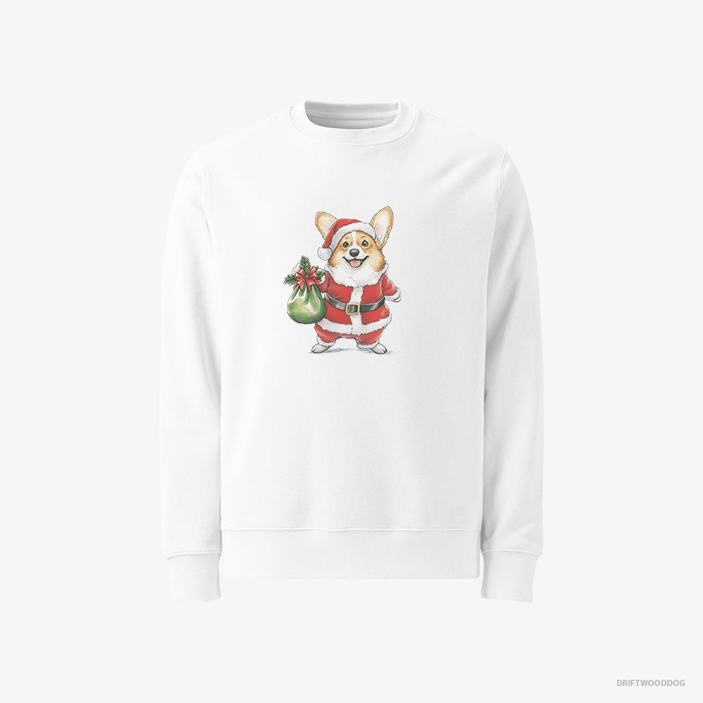 Corgi Carrying a Bag of Christmas Cookies Classic Sweatshirt