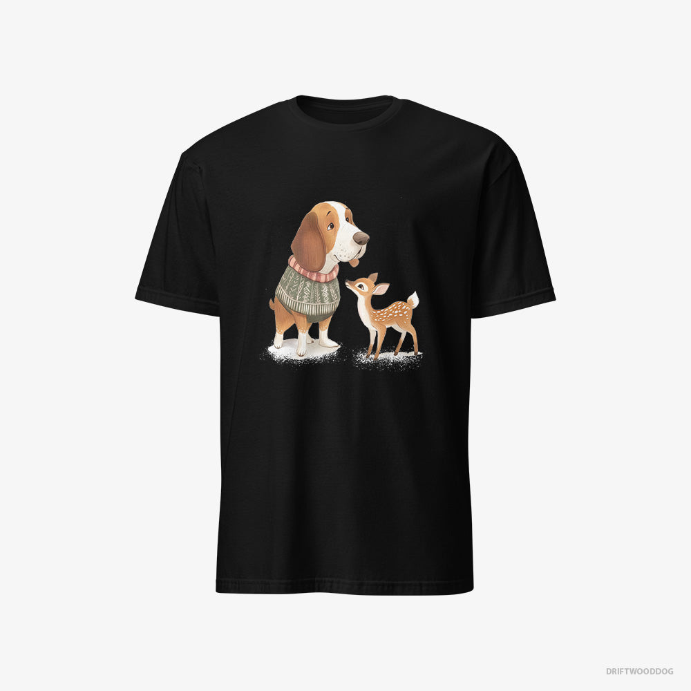 Basset Hound with a Little Reindeer Classic T-Shirt