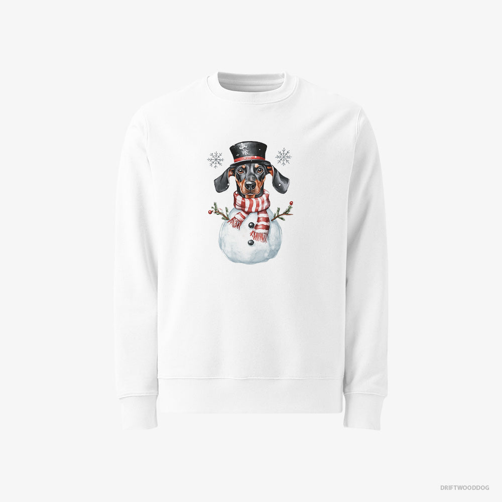 Dobermann Dressed as a Snowman Classic Sweatshirt