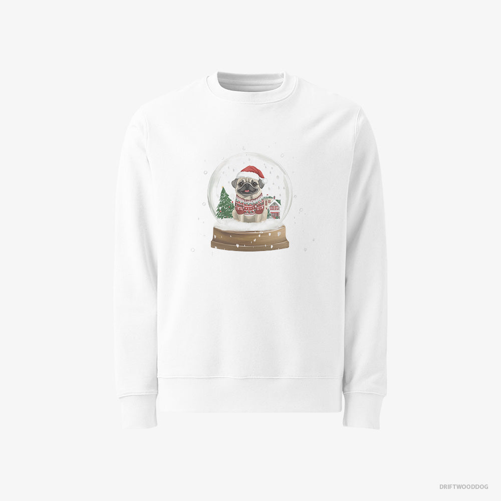 Pug in a Festive Snow Globe Classic Sweatshirt