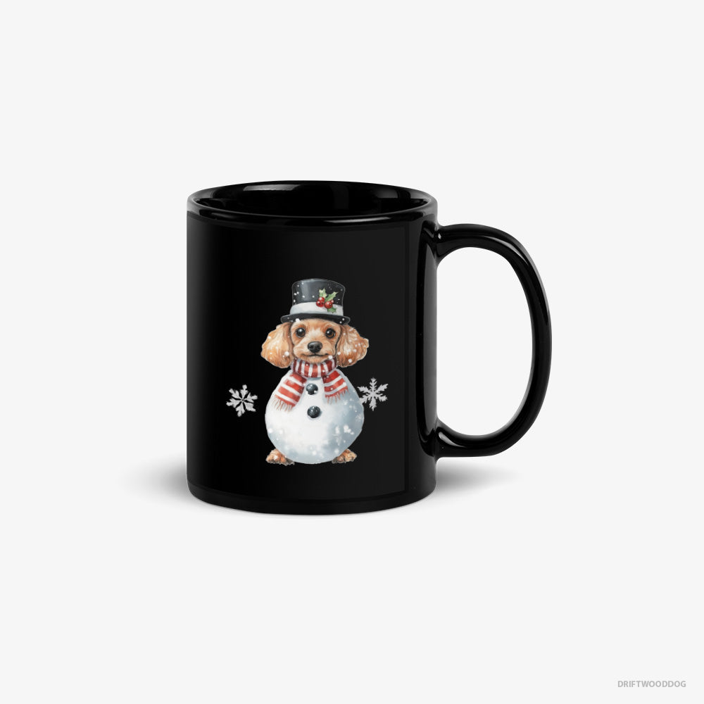 Poodle in a Snowman Suit – Mug Black – Classic